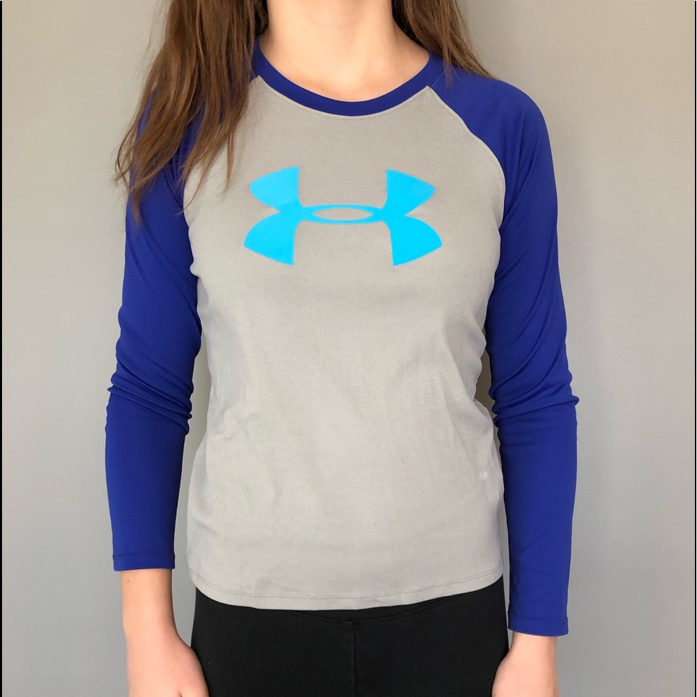 gray under armour long sleeve